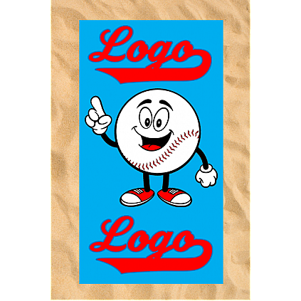 Toalla de playa:Happy Baseball