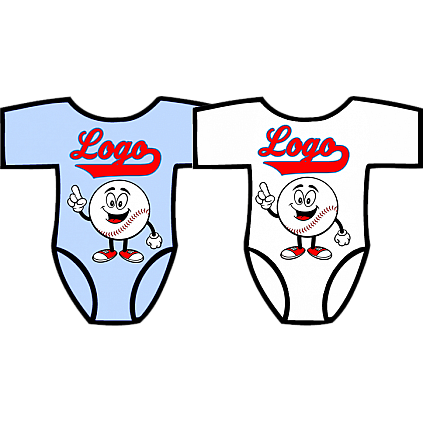 Club Baby Romper: Happy Baseball