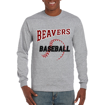Club T-Shirt, Long Sleeve: Baseball seams
