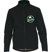Chaqueta Softshell Rowdies: Negro, Round logo