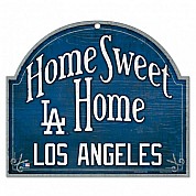 Wood sign 'Home Sweet Home', Dodgers