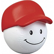 Bola de beisbol antiestrés con gorra