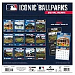 MLB Iconic Ballparks 2025 Wall Calendar