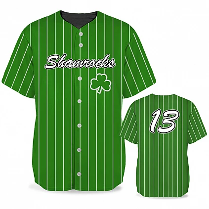 Pinstripe BB Jersey SS Full-Button