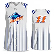 UpperDeck Softball Sleeveless Full Button