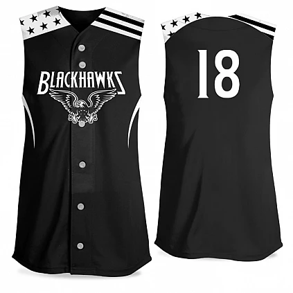 Speed Softball Sleeveless Full Button