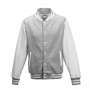 Varsity Jacket Heather Grey/White