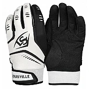 Louisville Slugger Omaha Batting gloves, White 