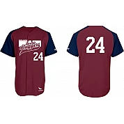 Double Sluggers Shirt, Navy Mouwen: Flatback Mesh