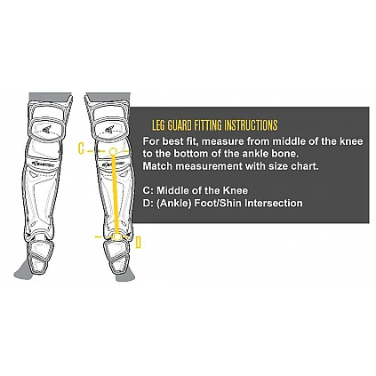 Easton Black Magic Legguards, Jeugd 12,5"
