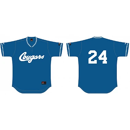 Camisa Karlsruhe Cougars: equipos mixtos, 2 botones, Flatback Mes