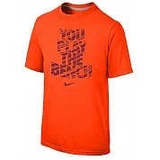 Nike T-Shirt Jeugd: Play the Bench, Oranje