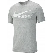 Nike T-Shirt BB Swoosh Grey