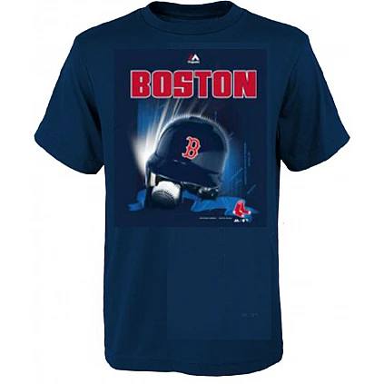Kinetic Helmet Kids T-Shirt: Red Sox