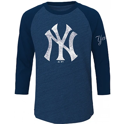 Vintage T-Shirt 3/4 mouw Yankees, Jeugd