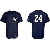 Maglia da baseball Terrasvogels, 2 bottoni, maglia posteriore piatta