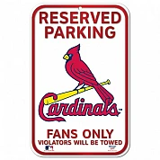 Señal de estacionamiento reservado Cardinals