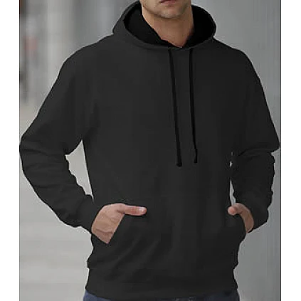 Capuchon Sweater 2 Kleuren: Donker Grijs/Zwart