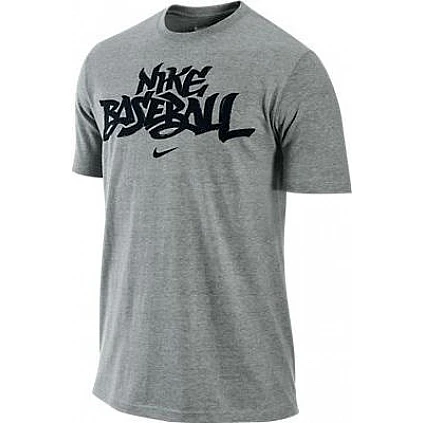 Nike T-Shirt Script Grijs