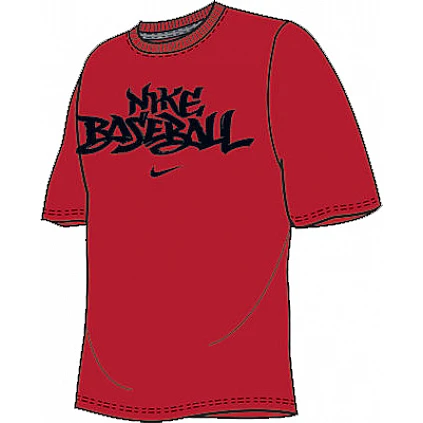 Nike T-Shirt Script Rood