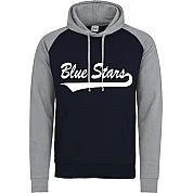 Blue Stars Contrast Hoodie