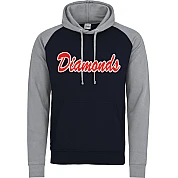 Felpa con cappuccio a contrasto Diamonds