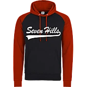 Felpa con cappuccio a contrasto Seven Hills