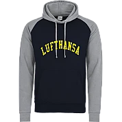 Felpa con cappuccio a contrasto Frankfurt Lufthansa