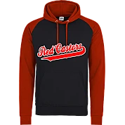 Felpa con cappuccio a contrasto Red Castors
