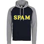 Felpa con cappuccio a contrasto SPAM