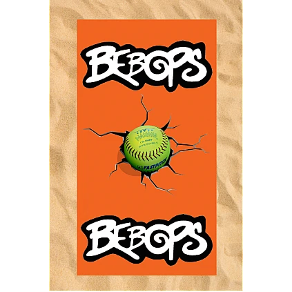 Toalla de playa:Cracked Softball