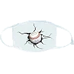 Maschera per la bocca: Baseball incrinato