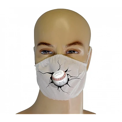Maschera per la bocca: Baseball incrinato