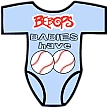 Club Baby Romper: Balls
