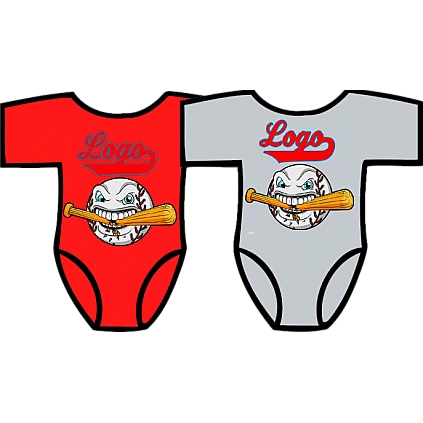 Club Baby Romper: Cracked Bat