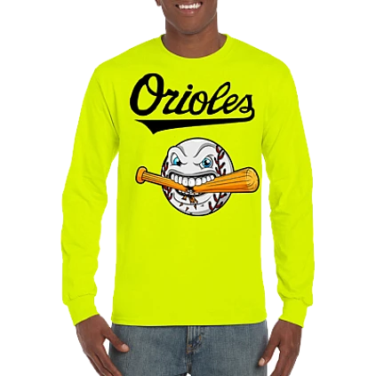 Camiseta Club, manga larga: Cracked Bat