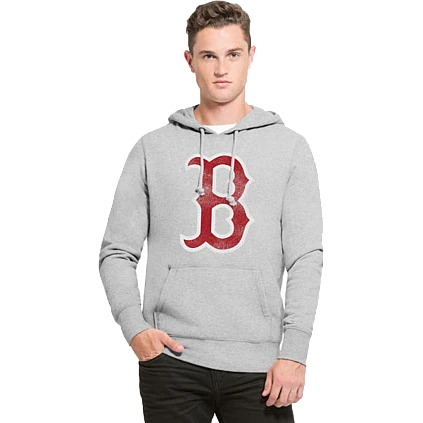 47 Brand Red Sox Grey Headline Hoodie