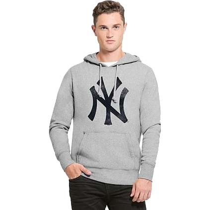 47 Brand Yankees Grey Headline Hoodie