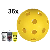 Covee / Diamond CD-PPB-9: Pelota de béisbol de práctica de plástico (Cubo/36)