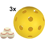 Covee/Diamond CD-PPB-9: Plastic Gatenbal Honkbal (3-Pack)