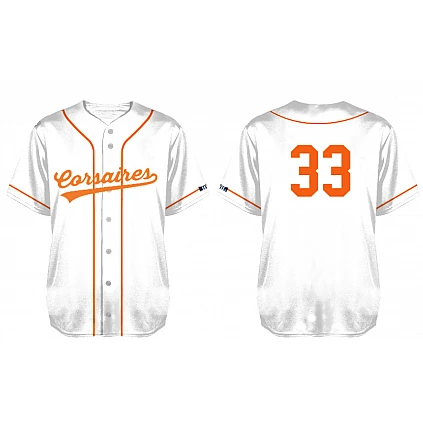 Corsaires de Andernos Shirt Wit: Flatback Mesh