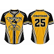 Croydon Pirates Alternate Jersey, Flatback Mesh