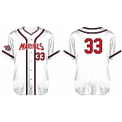 Camisa Hamburg Marines, Flatback Mesh: blanco