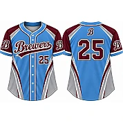 Newton Brewers Alternate Jersey, Flatback Mesh