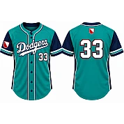 Domstad Dodgers Alternate Jersey, Flatback Mesh