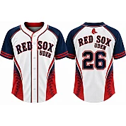 Red Sox Uden Alternate Jersey, Flatback Mesh