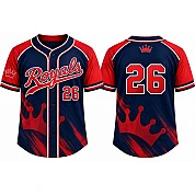 Royals NL Alternate Jersey, Flatback Mesh