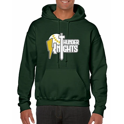 Felpa con cappuccio New Forest Thunderknights verde scuro