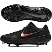 Nike Alpha Huarache Elite 2 Low: Zwart/Zwart