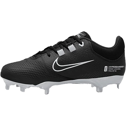 Nike Hyperdiamond Pro 4 Metal, Dames: Negro/Blanco
